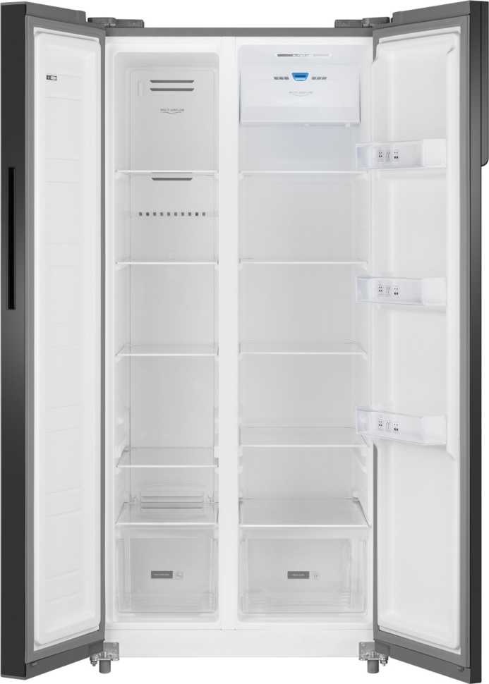 Холодильник Side-by-Side Weissgauff WSBS 500 Inverter NoFrost Beige Glass