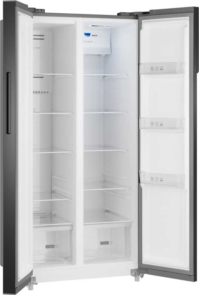 Холодильник Side-by-Side Weissgauff WSBS 500 Inverter NoFrost Beige Glass