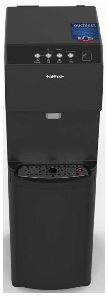 Кулер для воды HotFrost V450AMI black, черный с бесконтактной подачей воды