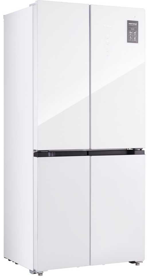 Многокамерный холодильник Tesler RCD-482I WHITE GLASS