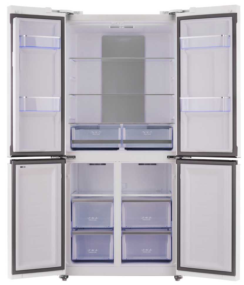 Многокамерный холодильник Tesler RCD-482I WHITE GLASS