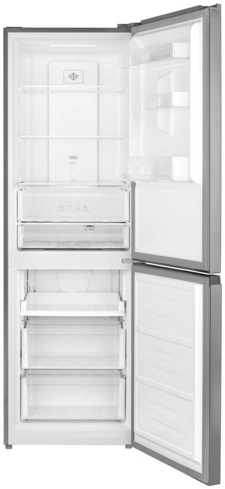 Двухкамерный холодильник Weissgauff WRK 185 Total NoFrost Inverter Inox