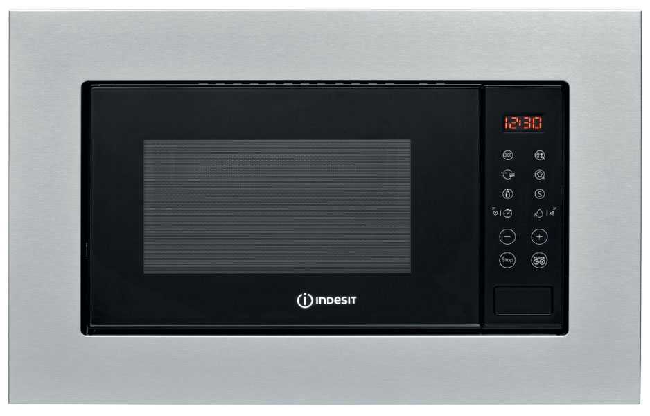 Встраиваемая микроволновая печь СВЧ Indesit MWI 120 GX, нержавеющая сталь