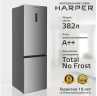Двухкамерный холодильник Harper RH5559BI нержавеющая сталь