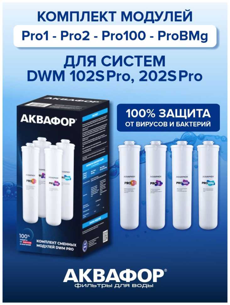 Сменный модуль для систем фильтрации воды Аквафор Pro1-Pro2-Pro100-Pro BMg
