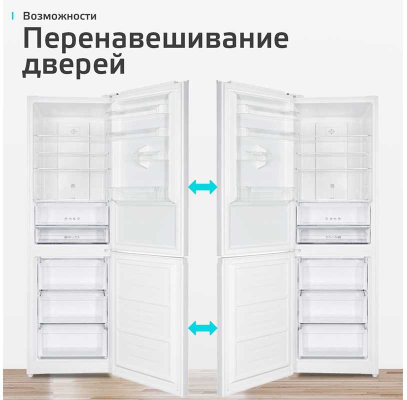 Двухкамерный холодильник Harper RH5559BI белый