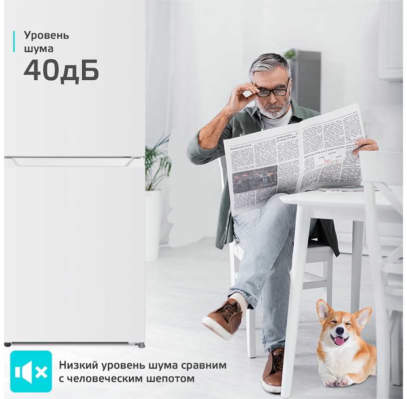 Двухкамерный холодильник Harper RH5559BI белый