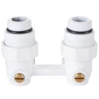 Узел нижнего подключения Royal Thermo угловой 1/2&quot;х3/4&quot; EK (белый)
