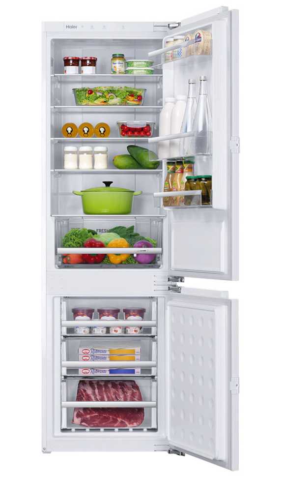 Встраиваемый двухкамерный холодильник Haier BCFT528AWRU