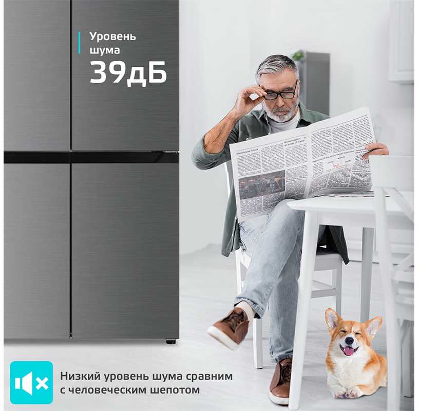 Многокамерный холодильник Harper RH6966BW нержавеющая сталь
