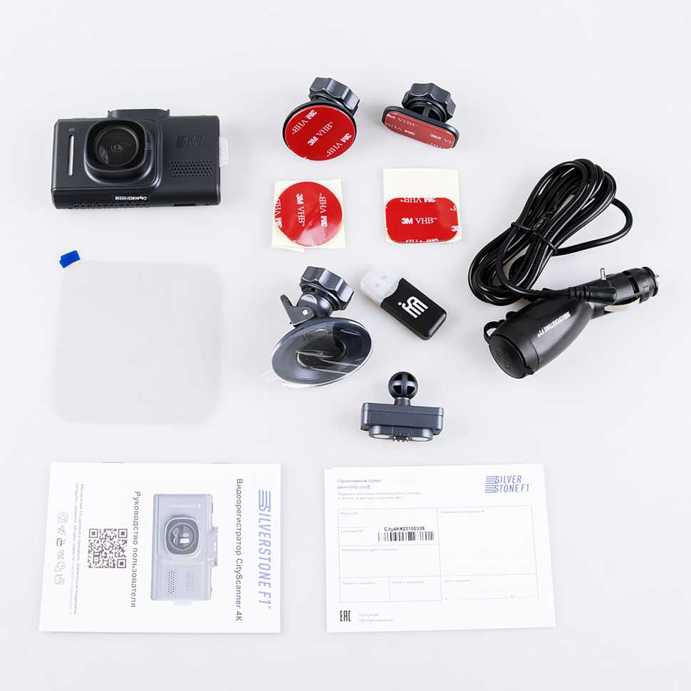SilverStone F1 CityScanner 4K - видеорегистратор с WIFI, GPS