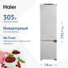 Встраиваемый двухкамерный холодильник Haier HRF305NFRU