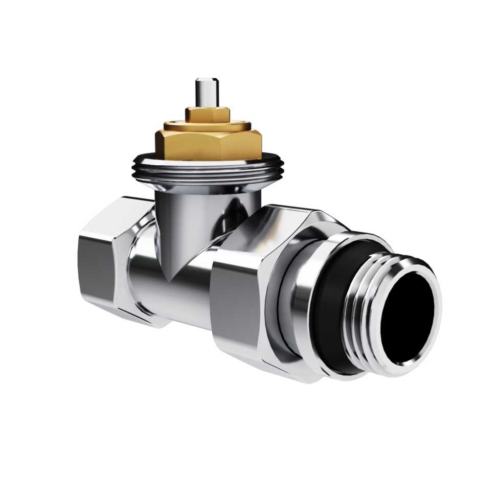 Набор термостатический прямой Royal Thermo Design 1/2"М30х1,5 (Хром)