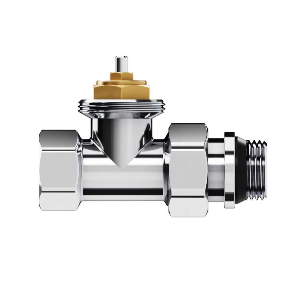 Набор термостатический прямой Royal Thermo Design 1/2"М30х1,5 (Хром)