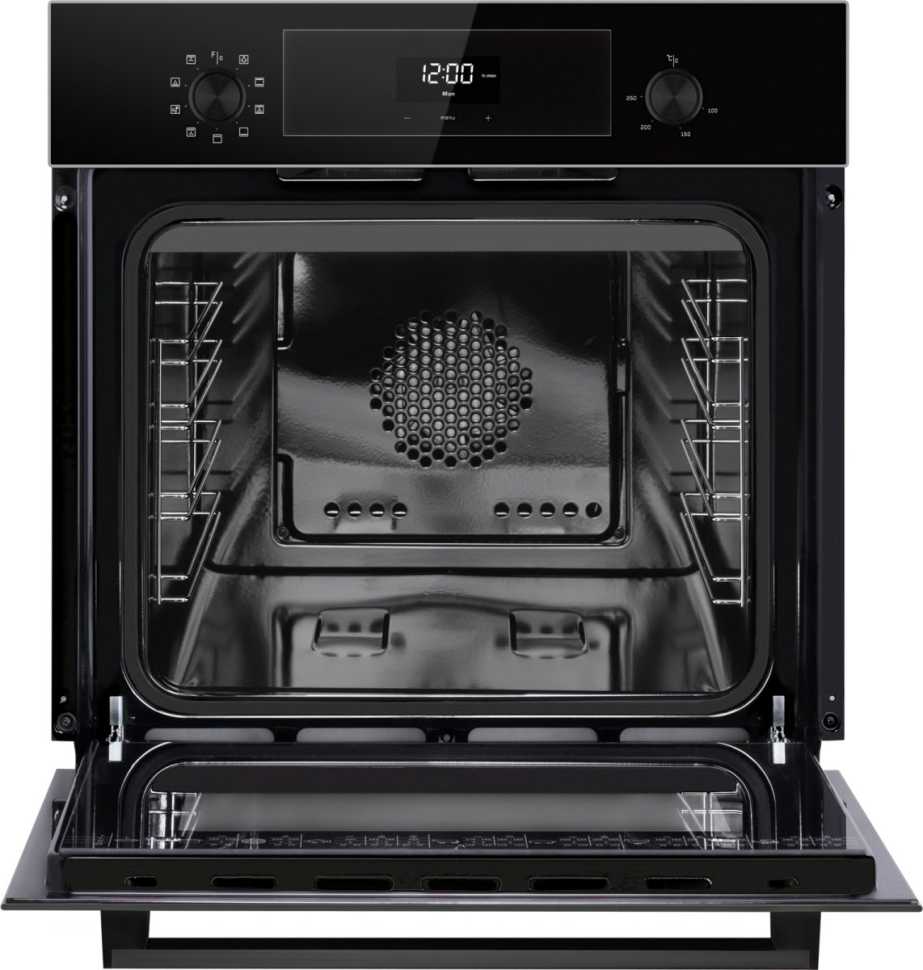Электрический духовой шкаф Weissgauff 431580 EOV 306 SB Black Edition черный