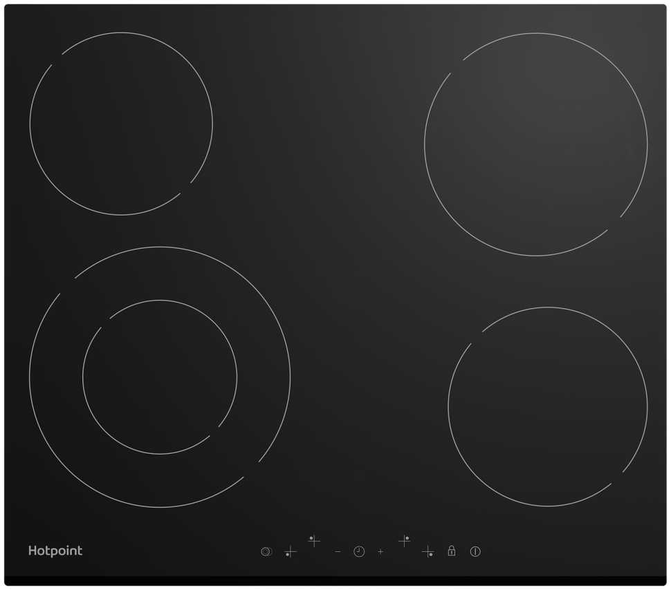 Электрическая варочная панель Hotpoint HR 6T2 B черный