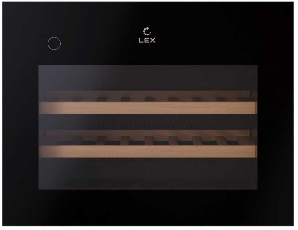Встраиваемый винный шкаф LEX LWD6028BL PP
