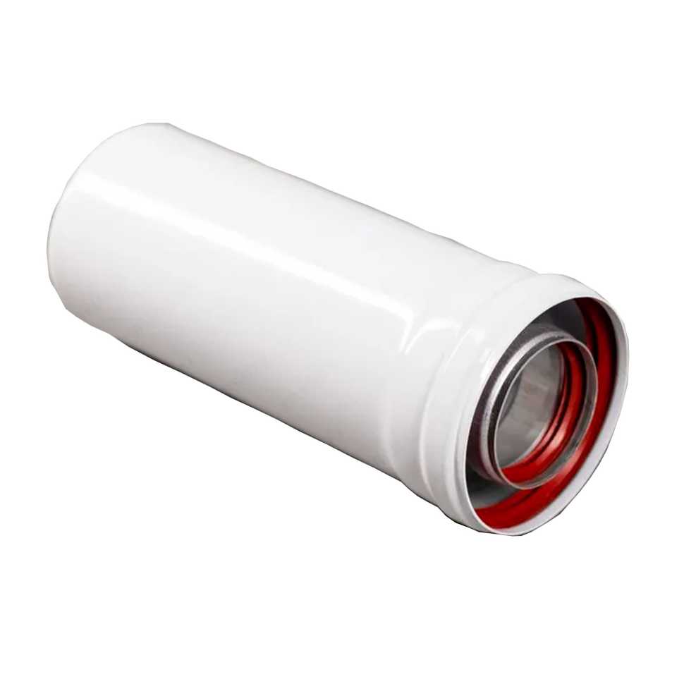 Удлинитель коаксиального дымохода раструбн. Royal Thermo 60/100, 250 мм