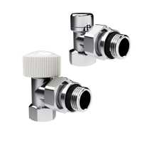 Набор термостатический угловой Royal Thermo Design 1/2&quot;М30х1,5 (Хром)