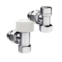 Набор термостатический угловой Royal Thermo Design 1/2&quot;М30х1,5 (Хром)