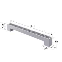 Конвектор напольный Royal Thermo STEP-80/130/1100-1-N-SS-LG-NA