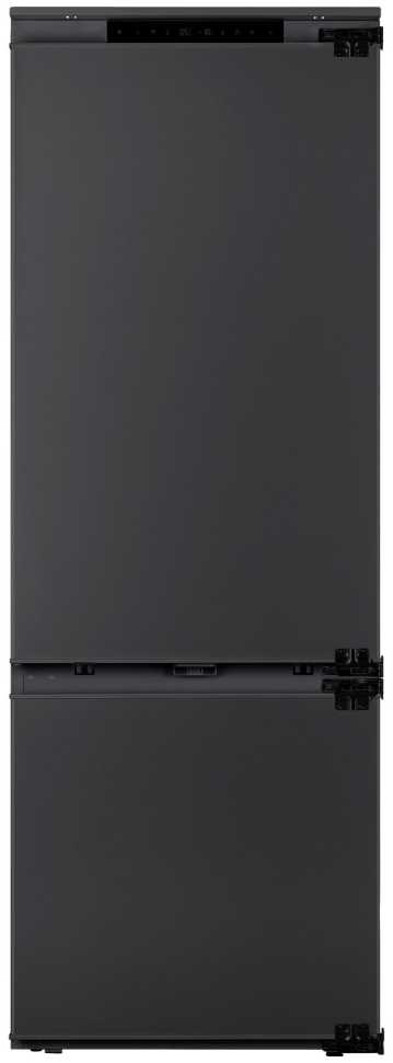 Встраиваемый двухкамерный холодильник Weissgauff WRKI 1970 Total NoFrost Inverter Premium Ecofresh Inox