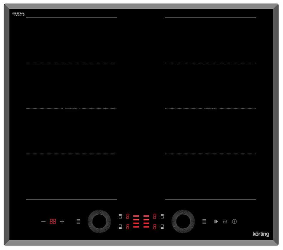Электрическая варочная панель Korting HIB 68700 B Quadro