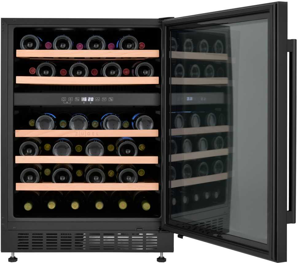 Встраиваемый винный шкаф Zugel ZCWI460DB