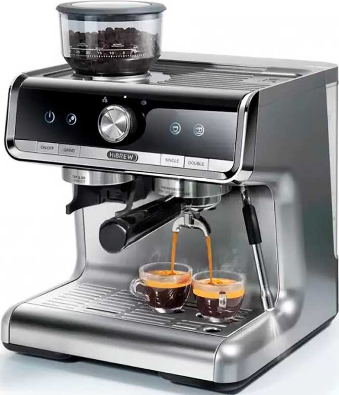 Кофемашина автоматическая Hibrew H7 PRO Barista, серебристый (CM5020)