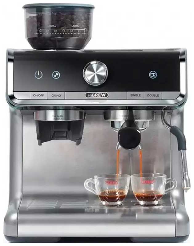 Кофемашина автоматическая Hibrew H7 PRO Barista, серебристый (CM5020)