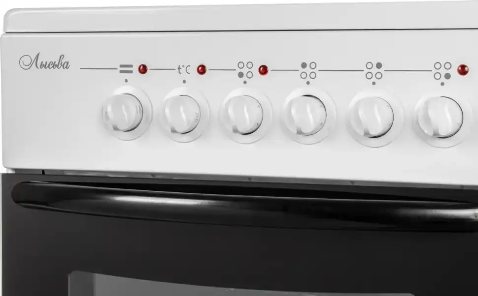 Электроплита Лысьва EF4011MK00 (ЭПС 411 МС) белая, ветка дерева В