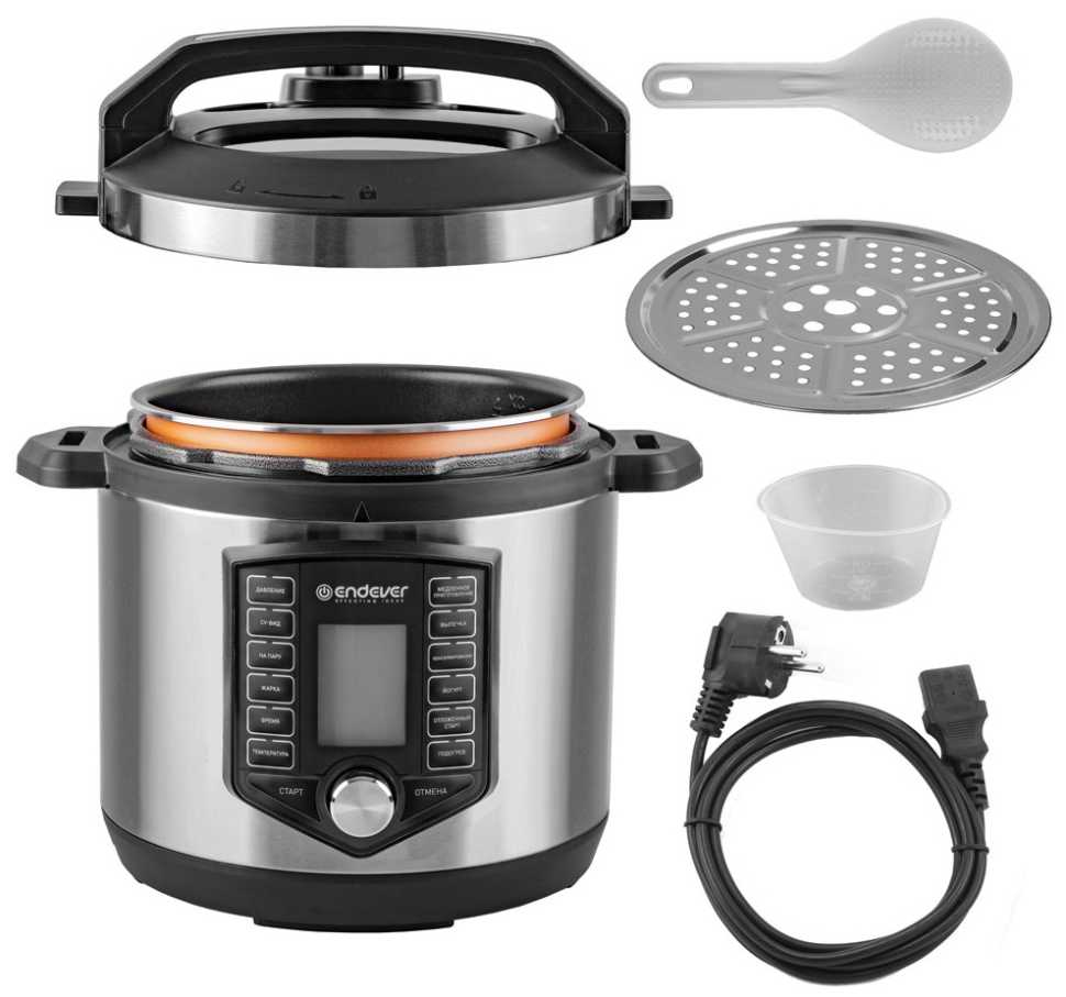 Мультиварка Endever Vita-131 (90479) черный/стальной