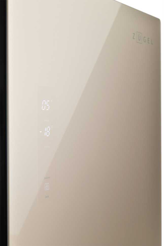 Холодильник Side-by-Side Zugel ZRSS630W, белое стекло
