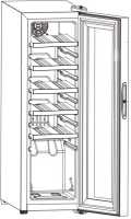 Винный шкаф Zugel ZCWF123B черный