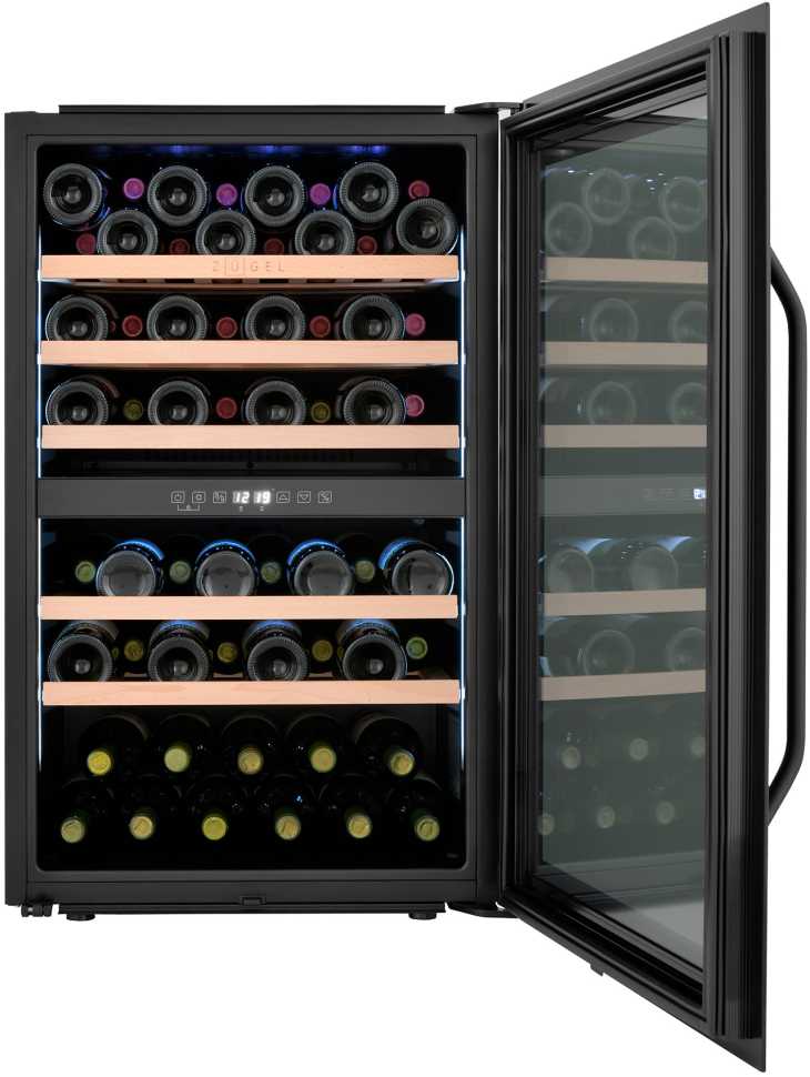 Встраиваемый винный шкаф Zugel ZCWI570DB