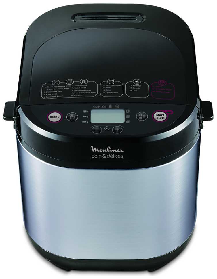 Хлебопечка Moulinex Pain & Delices OW240E30, черный/серый