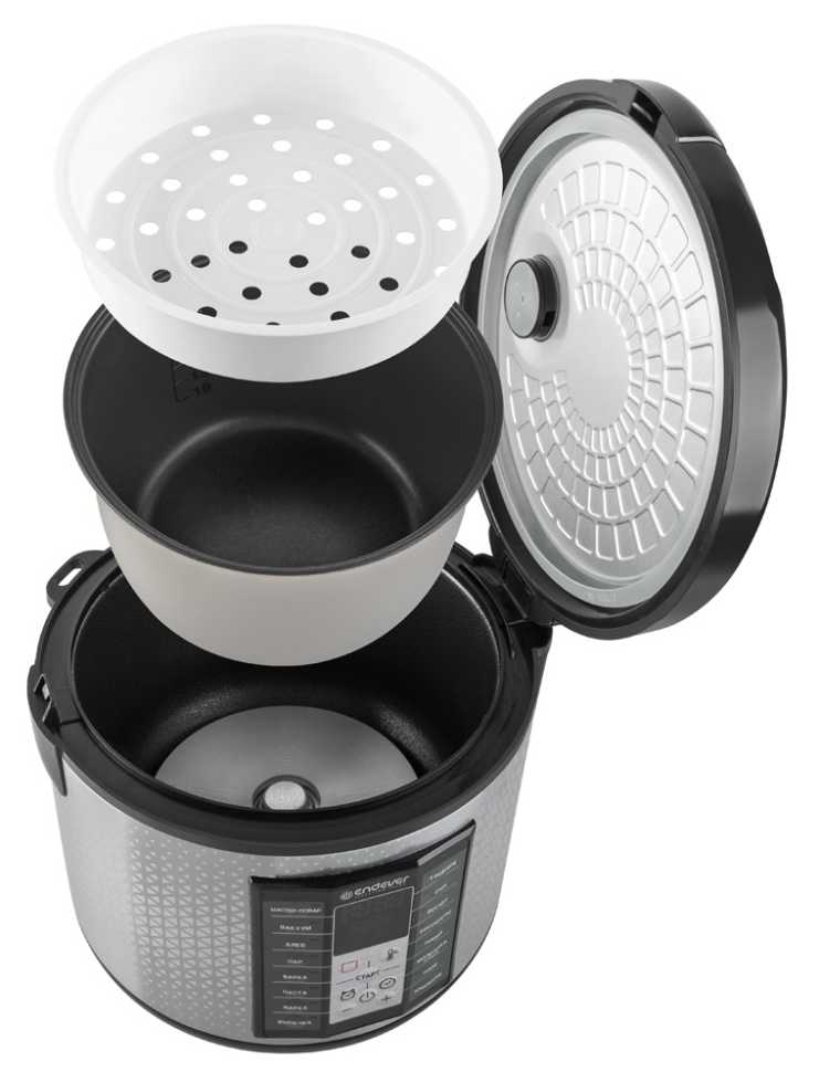 Мультиварка Endever Vita-122 (90482) черный/стальной