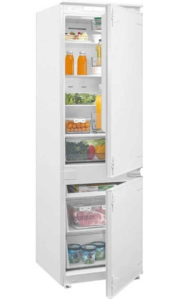 Встраиваемый двухкамерный холодильник Midea MDRE368FGE01