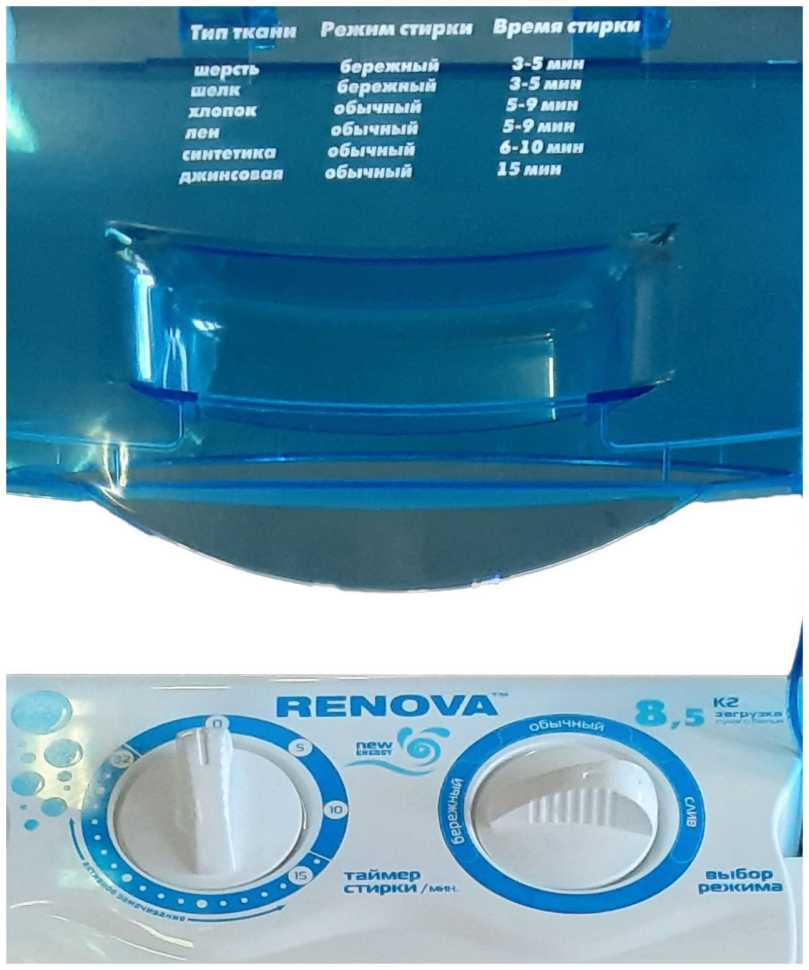 Активаторная стиральная машина Renova WS-85PE (прозрачная крышка -трансформер)