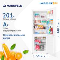 Двухкамерный холодильник Maunfeld MFF150W