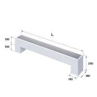 Конвектор напольный Royal Thermo STEP-130/180/1100-2-N-WT-LG-NA