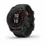 Умные часы Garmin fēnix 7 Pro Solar Edition серый с черным ремешком