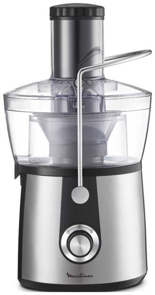 Соковыжималка Moulinex Juice Express JU550D10, серебристый/ черный