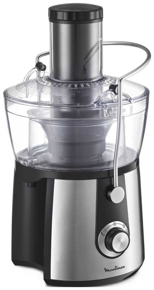 Соковыжималка Moulinex Juice Express JU550D10, серебристый/ черный
