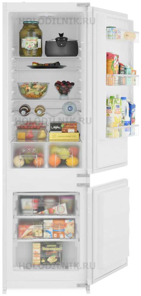 Встраиваемый двухкамерный холодильник Haier HRF 229 BI RU