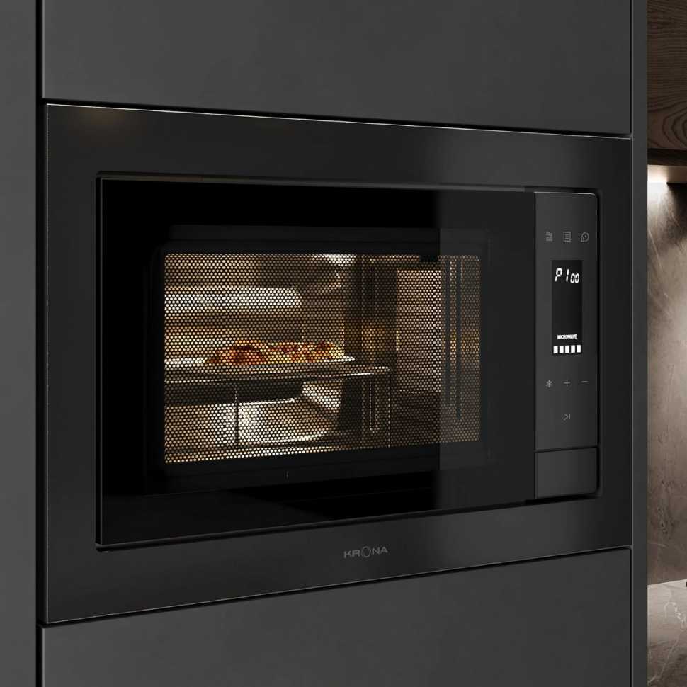 Встраиваемая микроволновая печь СВЧ Krona ESSEN 60 BL