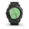 Умные часы Garmin Fenix 7X Pro Sapphire Solar Edition Титановый угольно-серый корпус с DLC-покрытием и черным ремешком