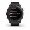 Умные часы Garmin Fenix 7X Pro Sapphire Solar Edition Титановый угольно-серый корпус с DLC-покрытием и черным ремешком