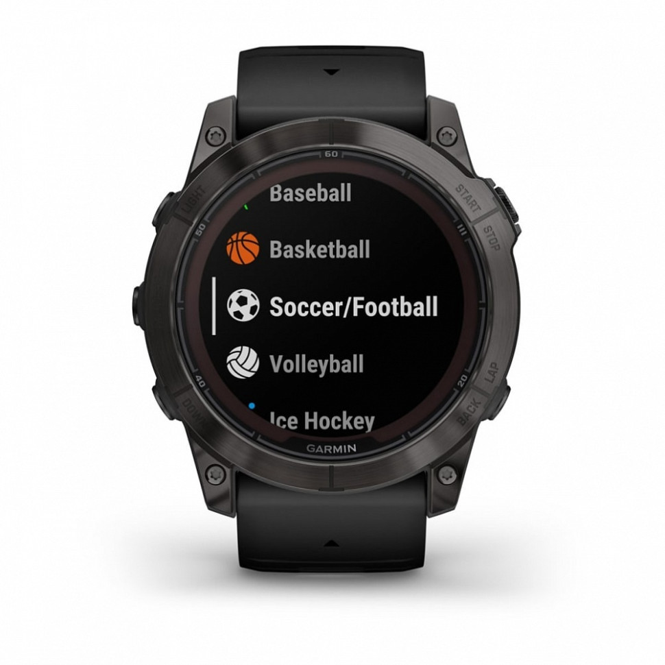 Умные часы Garmin Fenix 7X Pro Sapphire Solar Edition Титановый угольно-серый корпус с DLC-покрытием и черным ремешком