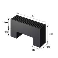 Конвектор напольный Royal Thermo STEP-180/180/600-3-N-BL-LG-BL